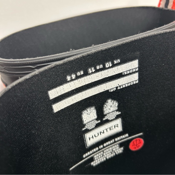 Hunter Classic Black Waterproof Boots Mens 11 - Picture 4 of 7